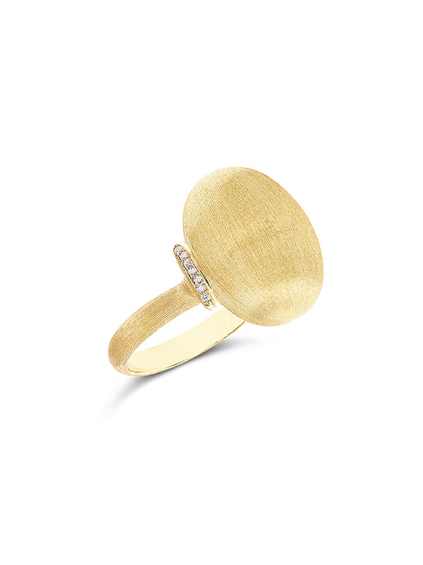 Nanis Anello "DANCING ÉLITE" con boule in oro e accenti di diamante (grande) – Nanis Italian Jewels Nuova