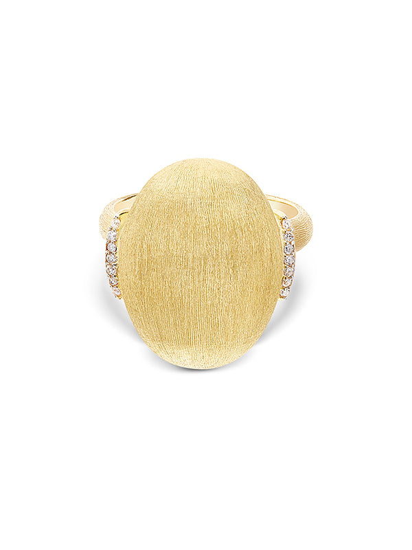 Nanis Anello "DANCING ÉLITE" con boule in oro e accenti di diamante (grande) – Nanis Italian Jewels Nuova