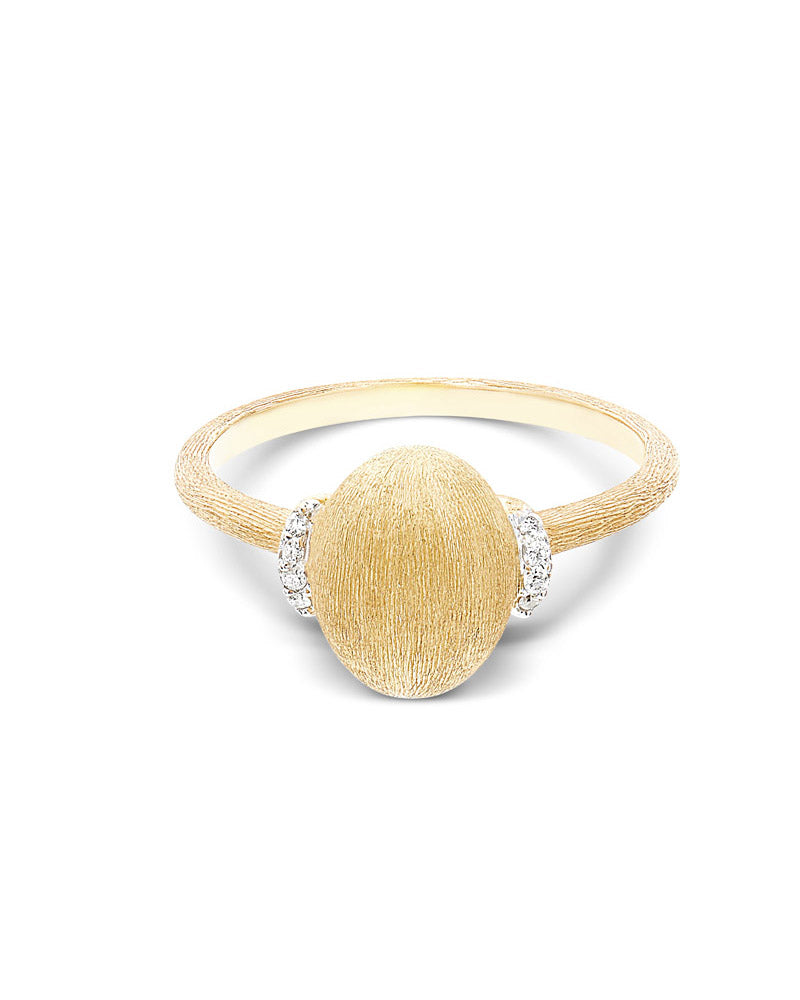 Nanis Anello "DANCING ÉLITE" con boule in oro e accenti di diamante (medio) – Nanis Italian Jewels 2025
