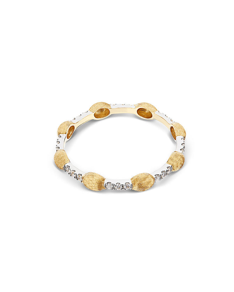 Nanis Anello "DANCING ÉLITE" con boules in oro e barrette di diamanti – Nanis Italian Jewels Pezzi Unici