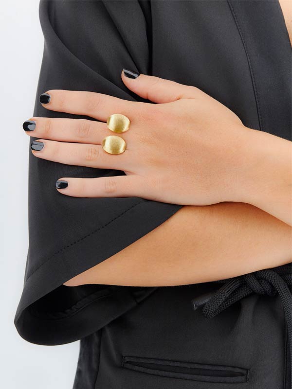 Nanis Anello iconico "BUBBLE" con boules in oro (grande) – Nanis Italian Jewels Consegna Veloce