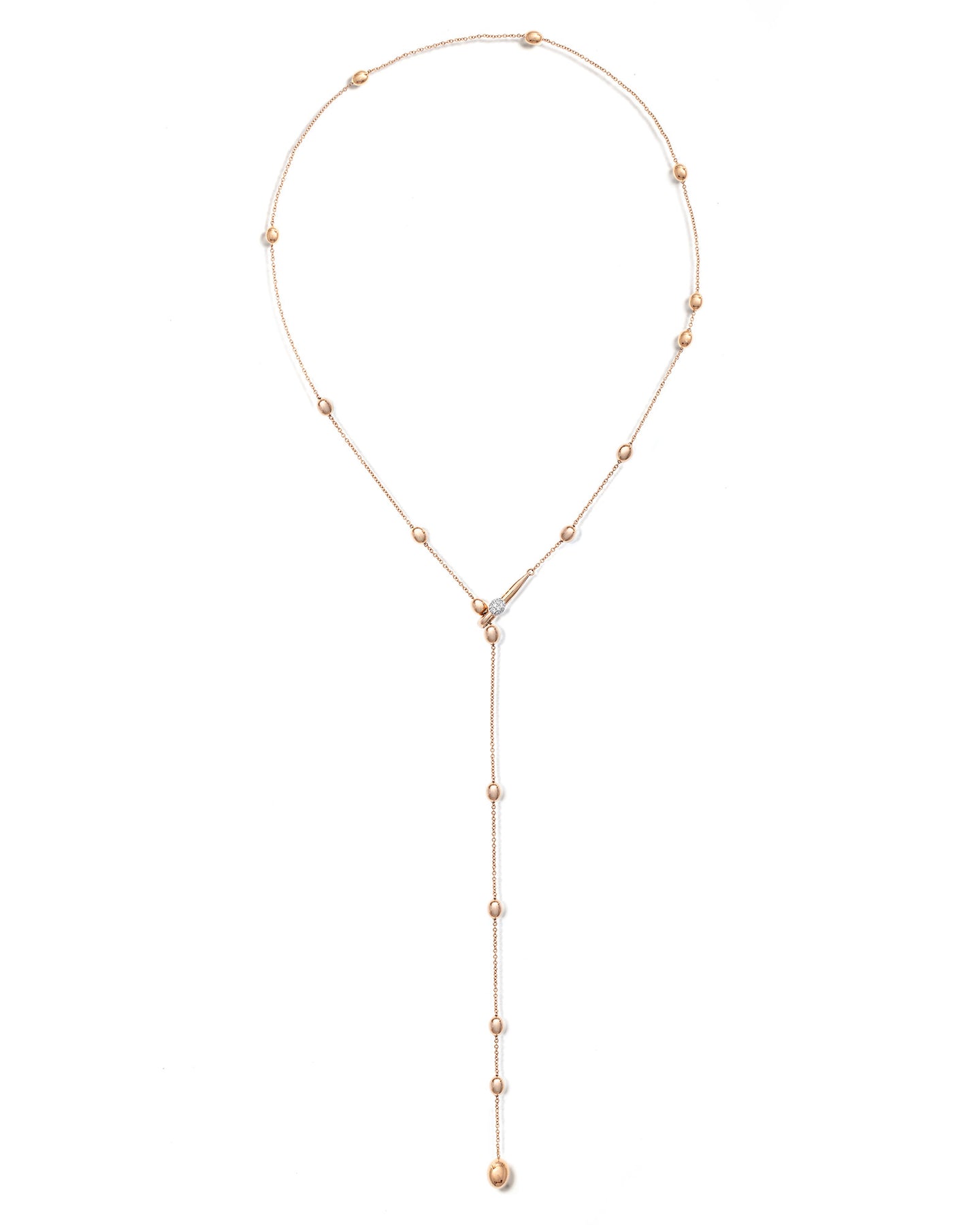 Nanis Collana a Y "SOFFIO" in oro rosa e diamanti – Nanis Italian Jewels In Vendita