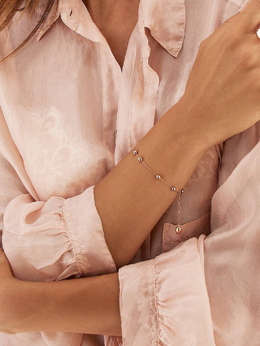 Nanis Bracciale "soffio" con boules in oro rosa – Nanis Italian Jewels Hotsell