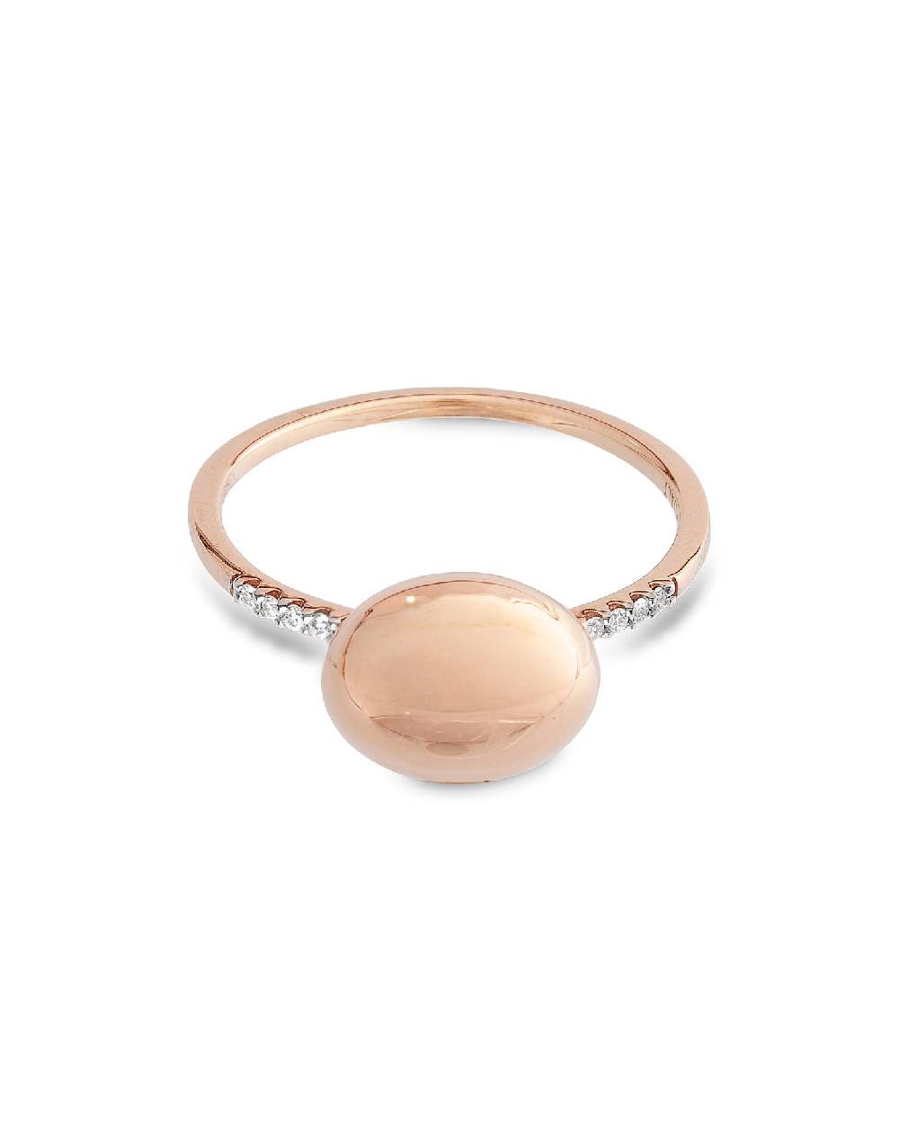 Nanis Anello "DANCING ÉLITE" con boule in oro rosa e pavè di diamanti (picco – Nanis Italian Jewels In Saldo