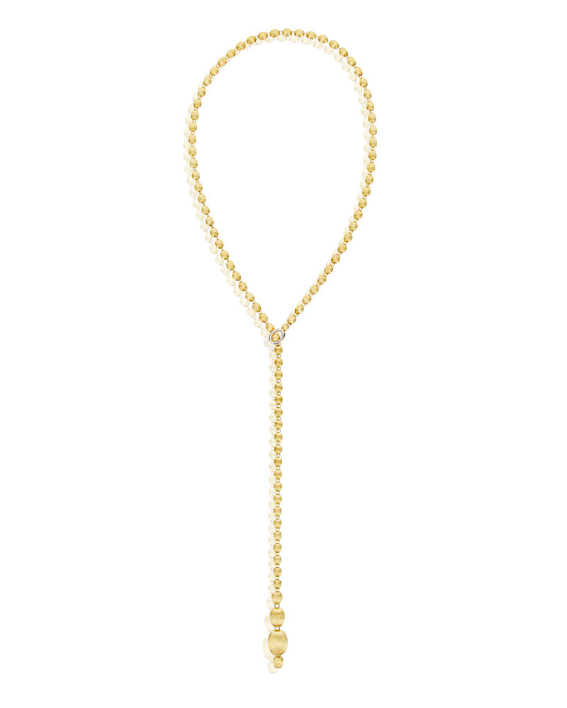Nanis Collana iconica "IVY" convertibile con boules in oro incise a mano e d – Nanis Italian Jewels Moda