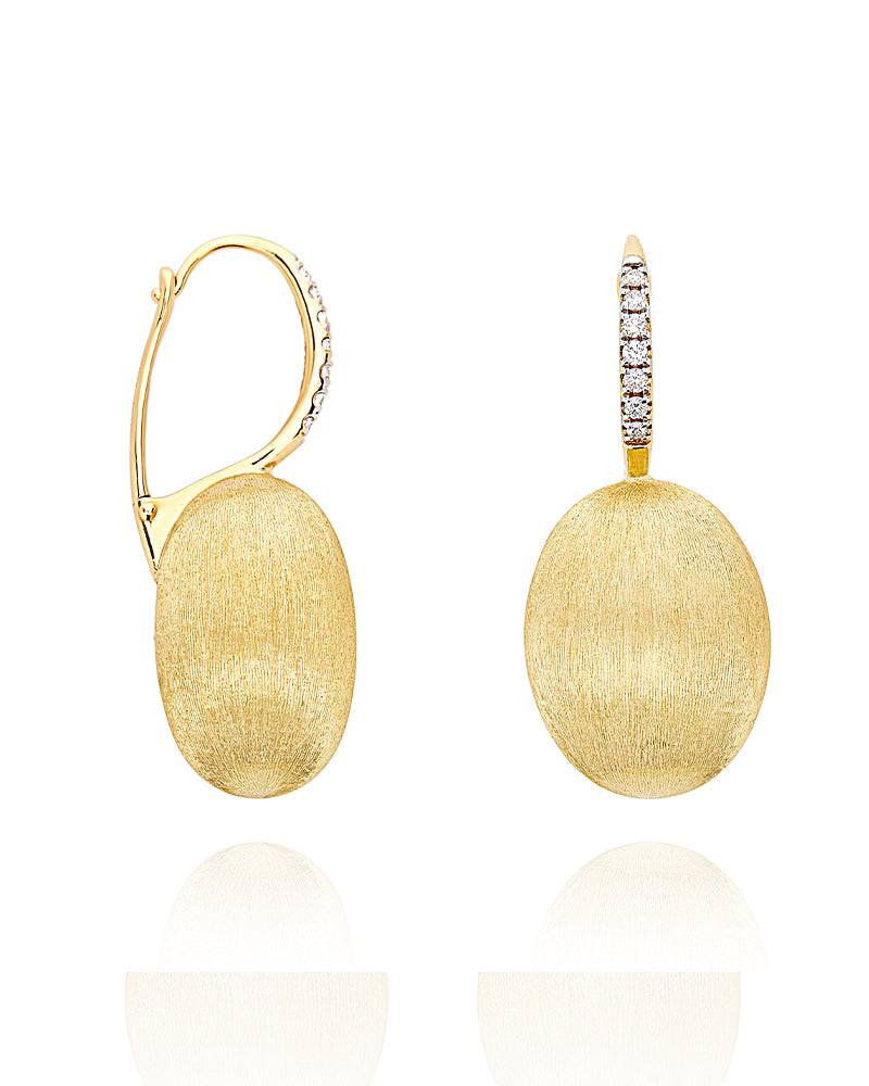 Nanis Orecchini "CILIEGINE" con boules pendenti in oro e dettagli di diamant – Nanis Italian Jewels In Linea