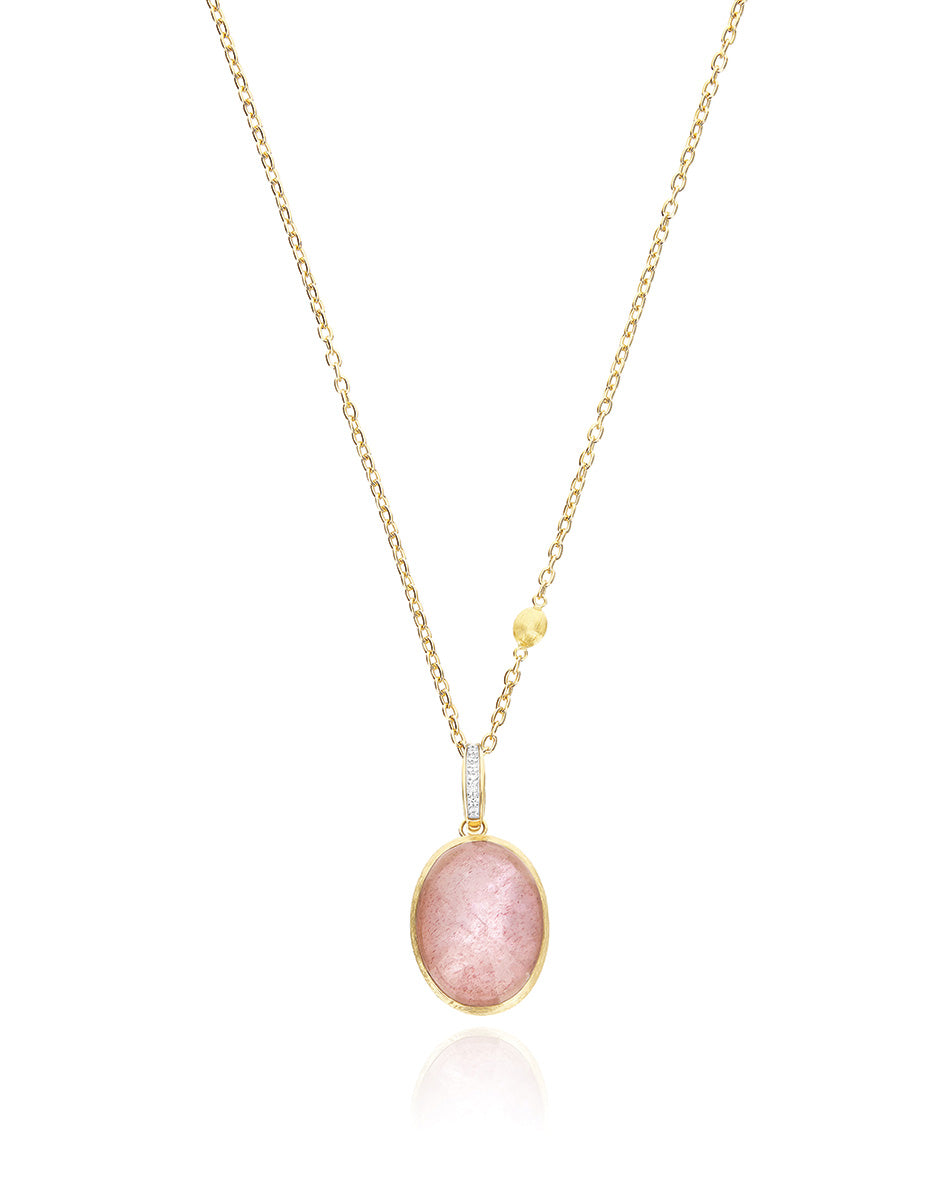 Nanis Charm Rosolio "Boules" in oro inciso, diamanti, cristallo di rocca, qu – Nanis Italian Jewels Vendita