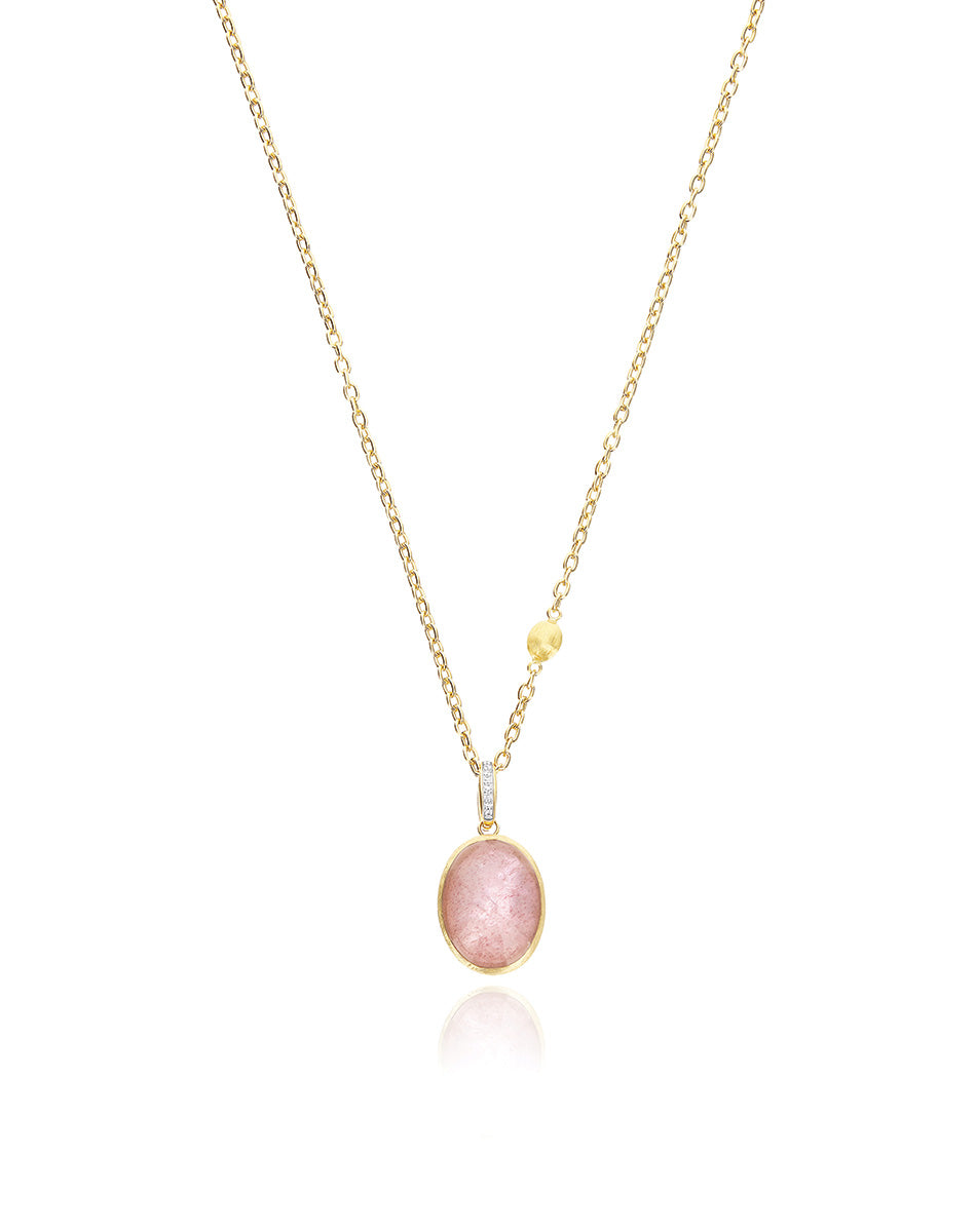 Nanis Charm Rosolio "Boules" in oro inciso, diamanti, cristallo di rocca, qu – Nanis Italian Jewels Promozione