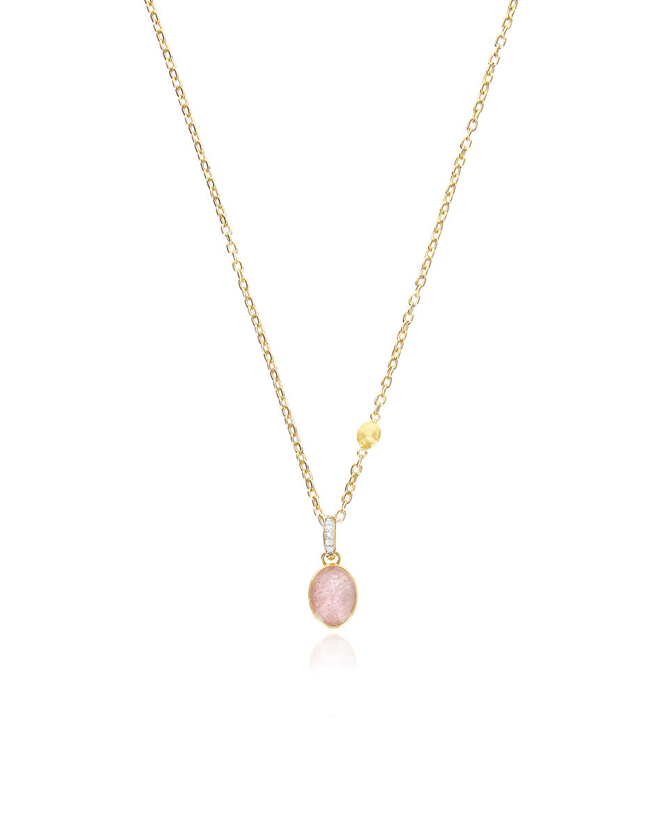 Nanis Charm Rosolio "Boules" in oro inciso, diamanti, cristallo di rocca, qu – Nanis Italian Jewels Spedizione Gratuita
