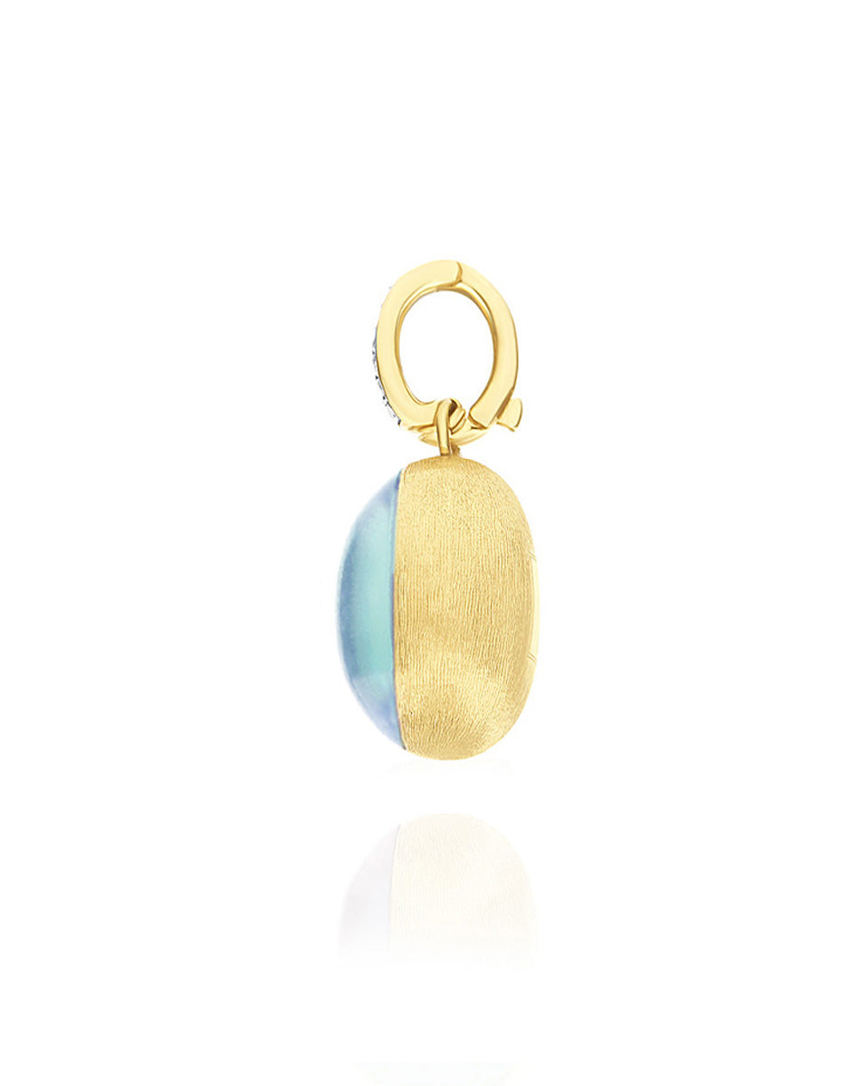 Nanis Charm Anice "Boules" in oro inciso, diamanti, cristallo di rocca e ama – Nanis Italian Jewels Fino Al -60%