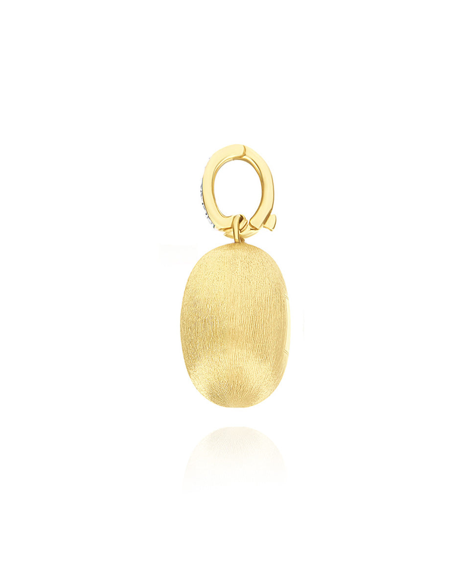 Nanis Charm "Boules" in oro inciso e diamanti (medio) – Nanis Italian Jewels Enormi sconti