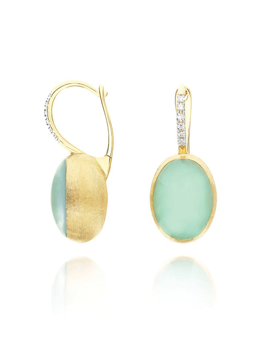 Nanis Orecchini Ciliegine Lattementa "Boules" in oro inciso, diamanti, crist – Nanis Italian Jewels Saldi