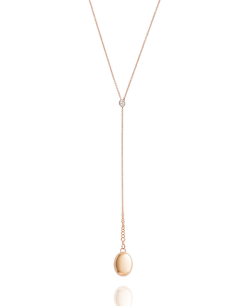 Nanis Collana "CANDLE" pendente con ciondolo in oro rosa e diamanti – Nanis Italian Jewels Saldi Di Fabbrica
