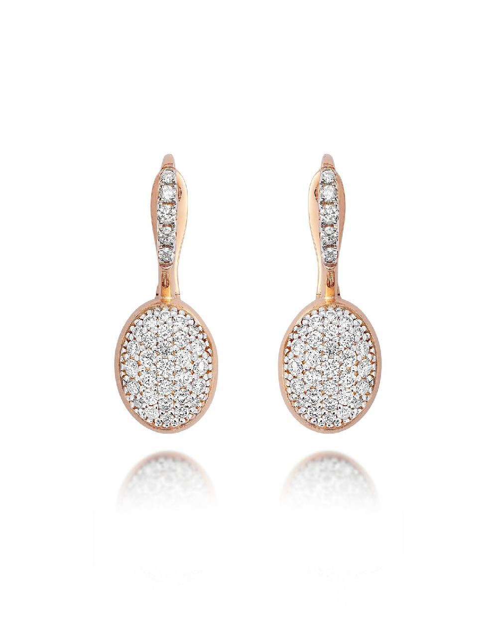 Nanis Orecchini "CILIEGINE" con boules in oro rosa e diamanti (piccoli) – Nanis Italian Jewels Promozione