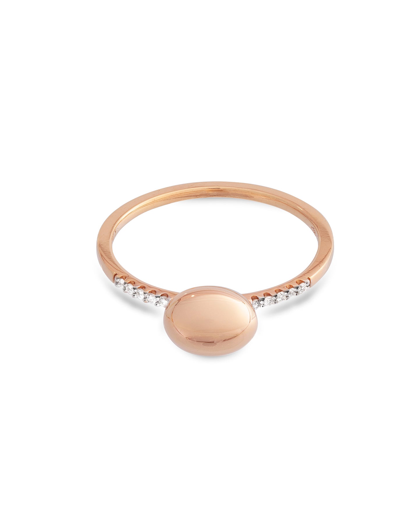 Nanis Anello "DANCING ÉLITE" con boule in oro rosa e diamanti (baby) – Nanis Italian Jewels Soddisfazione Garantita