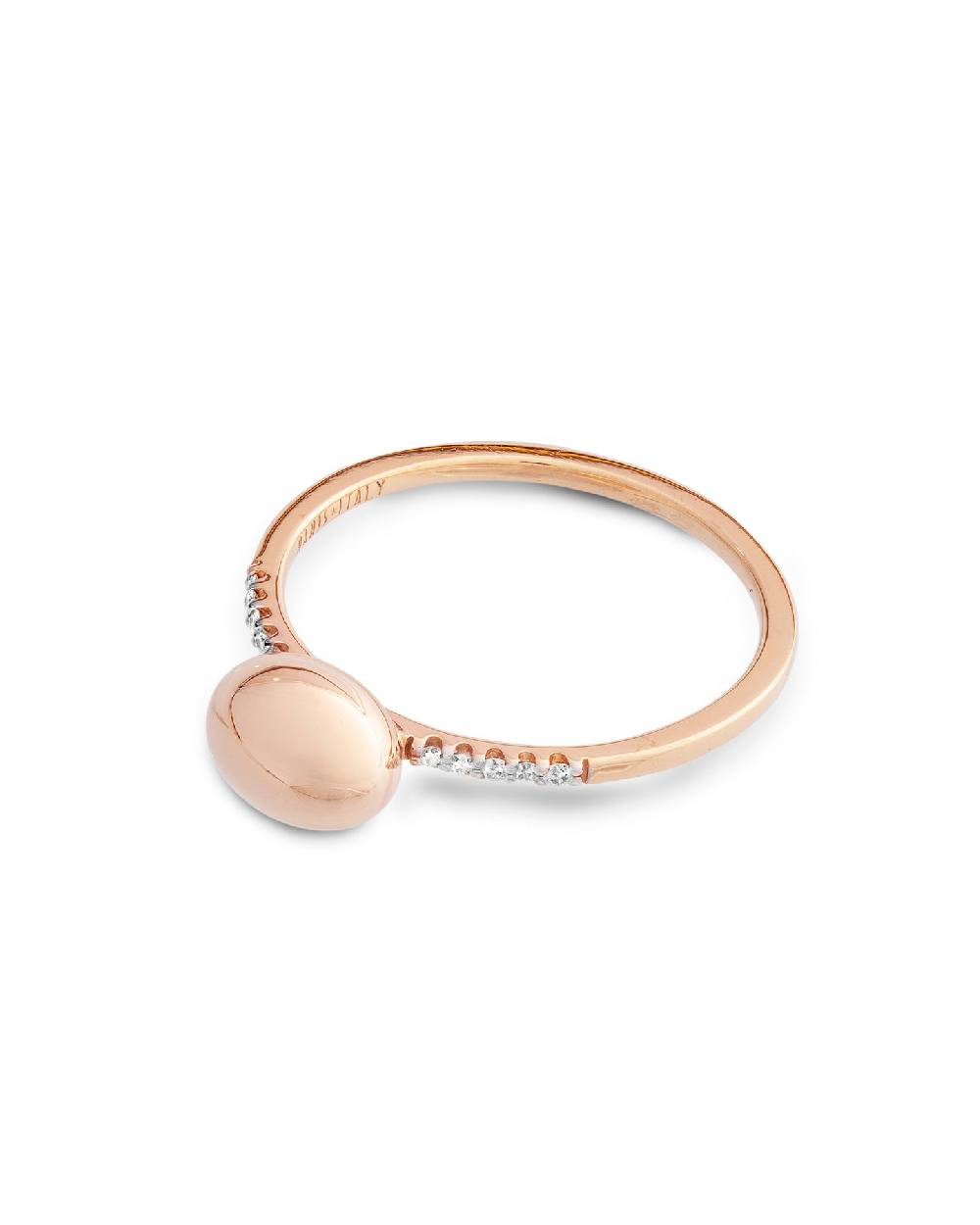 Nanis Anello "DANCING ÉLITE" con boule in oro rosa e diamanti (baby) – Nanis Italian Jewels Soddisfazione Garantita