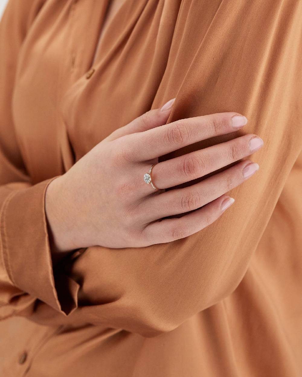 Nanis Anello di fidanzamento "DANCING ÉLITE" romantico in oro rosa e diamant – Nanis Italian Jewels Negozi Online