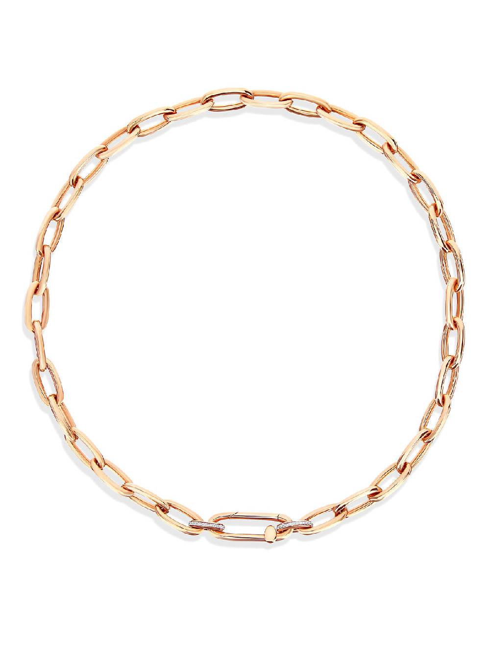 Nanis Collana "libera" con catena in oro rosa e dettagli di diamanti – Nanis Italian Jewels Fino Al -60%