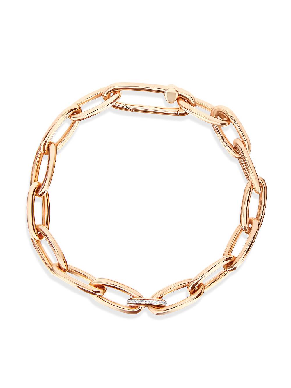 Nanis Bracciale "libera" con catena in oro rosa e diamanti – Nanis Italian Jewels Shopping Online