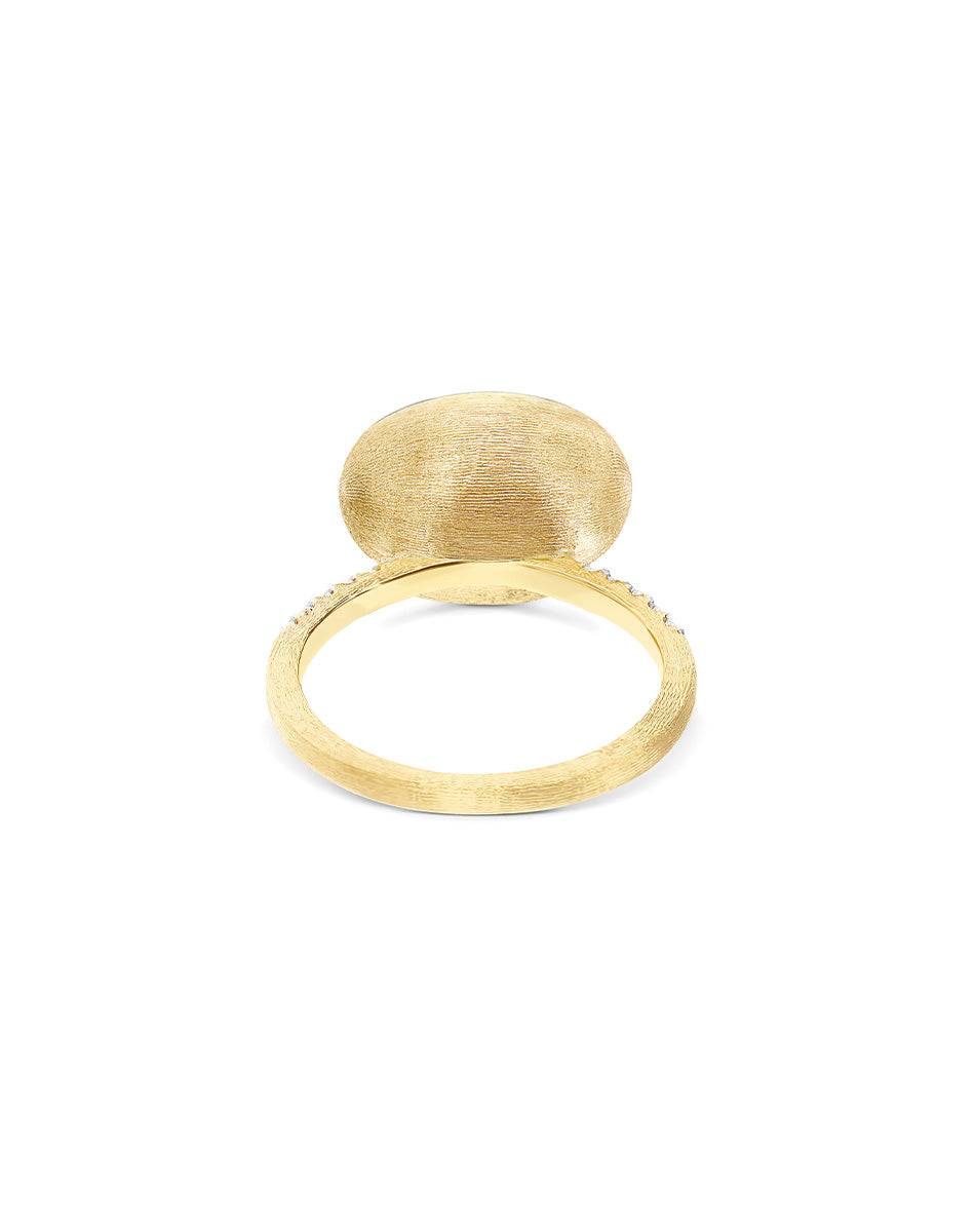 Nanis Anello "Boules" in oro inciso e pavè di diamanti (medio) – Nanis Italian Jewels Offerte