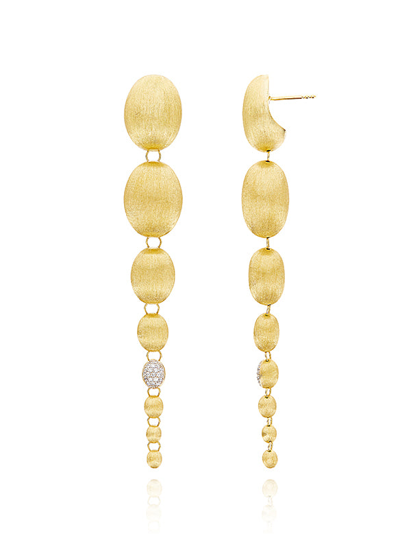 Nanis Orecchini "NUVOLE" con boules degradè grandi in oro e diamanti – Nanis Italian Jewels Negozio