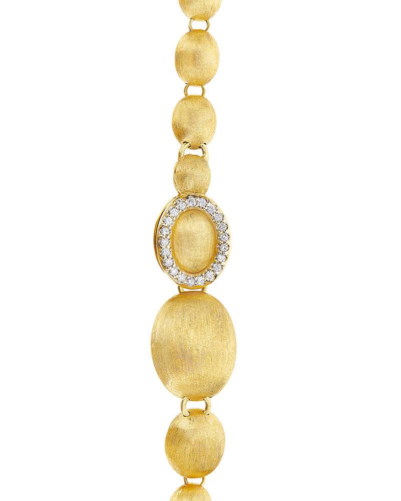 Nanis Bracciale "IVY" con boules grandi in oro e diamanti incise a mano – Nanis Italian Jewels 2025