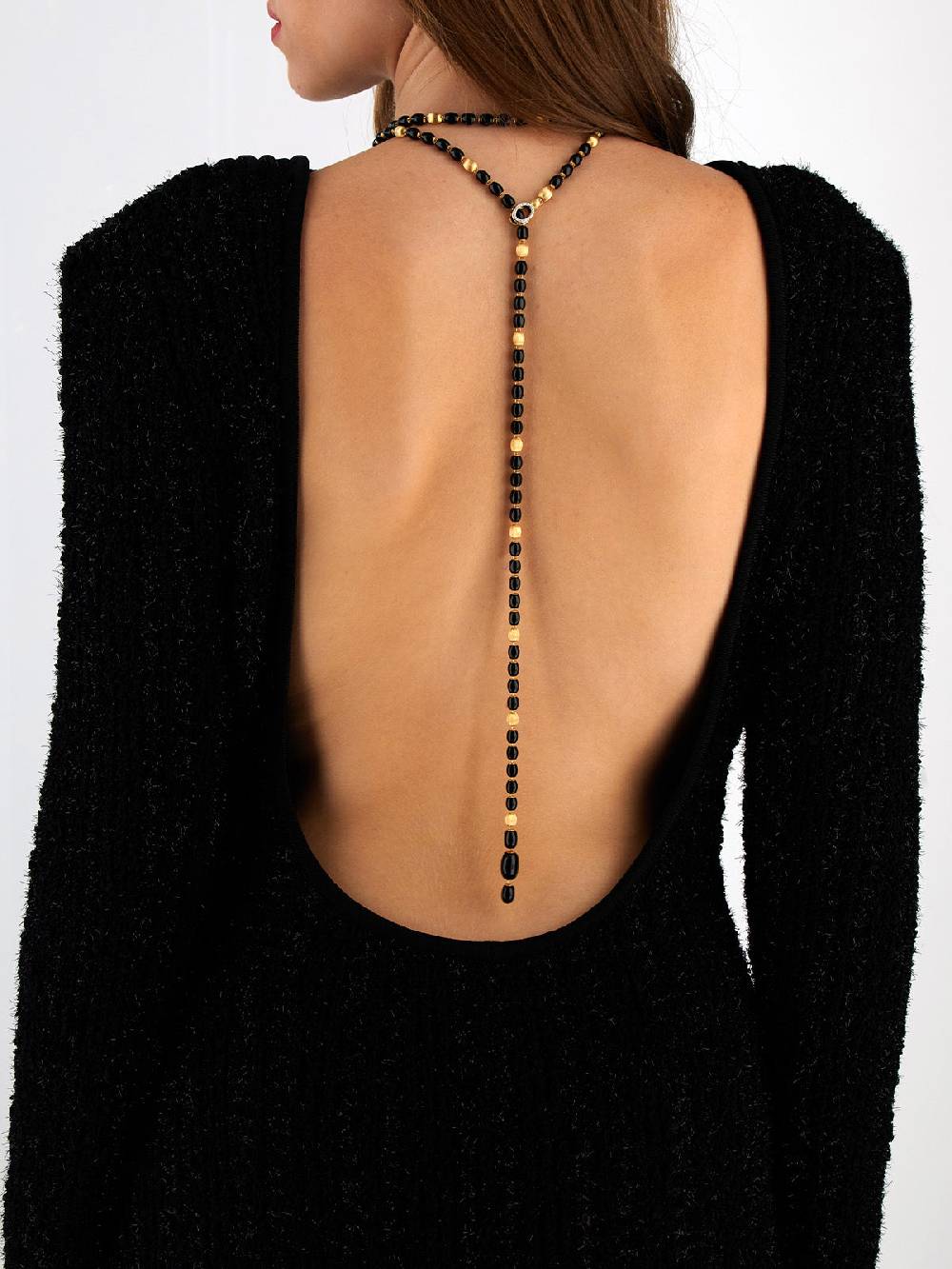 Nanis Collana statement IVY "MYSTERY BLACK" convertibile in oro, diamanti e – Nanis Italian Jewels Italia