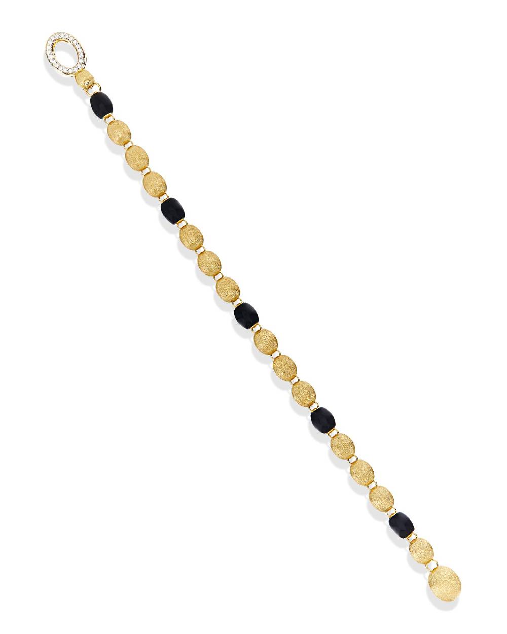 Nanis Bracciale IVY "MYSTERY BLACK" con boules in oro, diamanti e onice nero – Nanis Italian Jewels In Linea