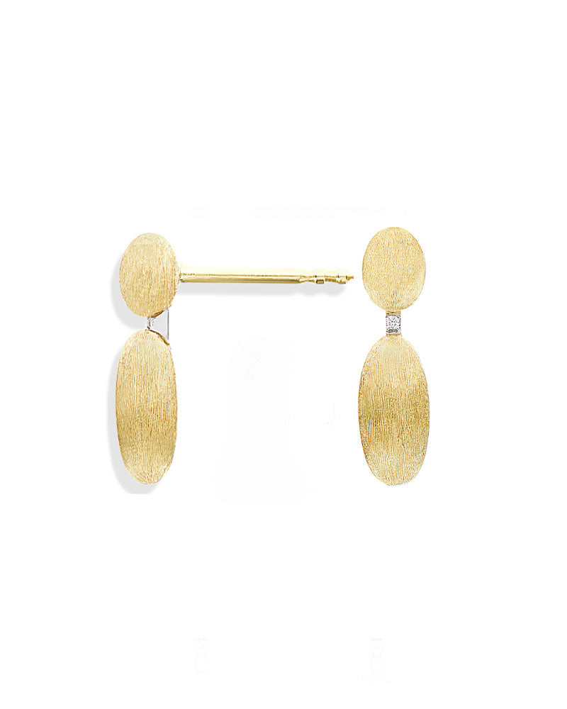 Nanis Orecchini "DANCING ÉLITE" pendenti piccoli incisi a mano in oro e diam – Nanis Italian Jewels Sconto