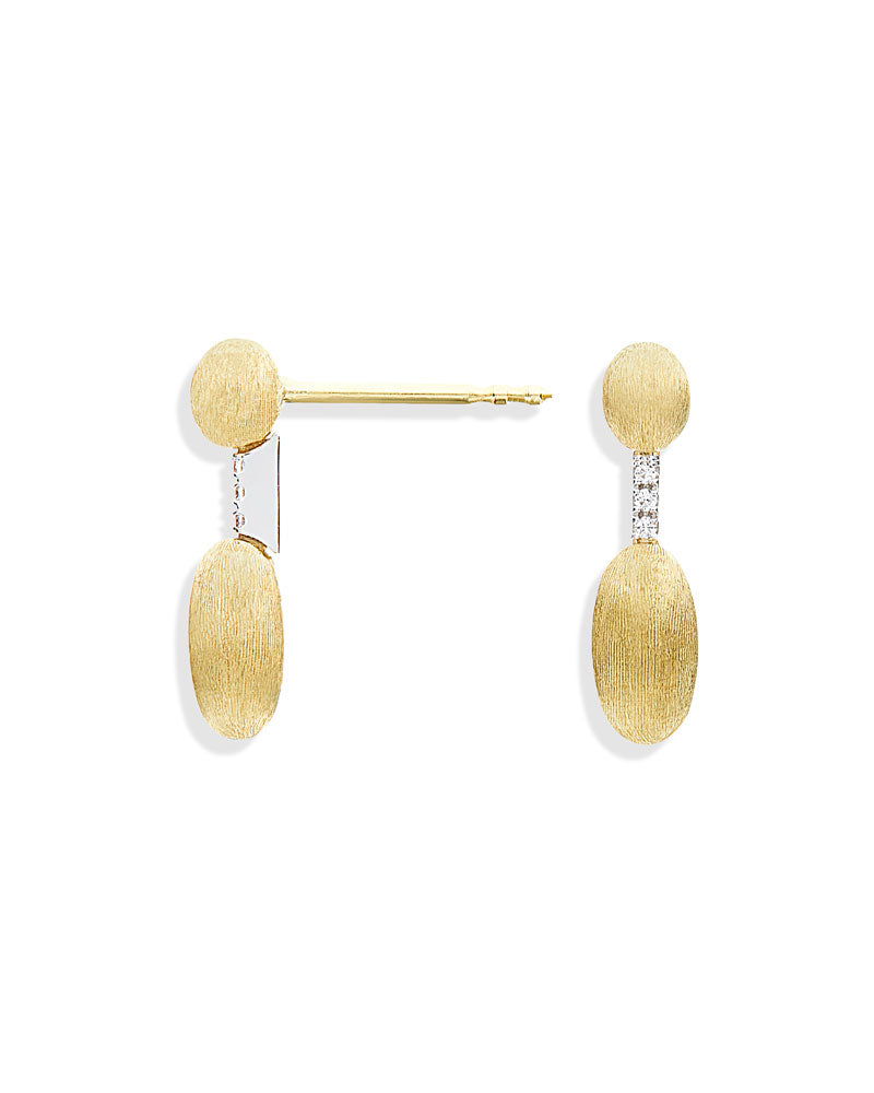 Nanis Orecchini "DANCING ÉLITE" pendenti essenziali incisi a mano in oro e d – Nanis Italian Jewels Super Saving Price