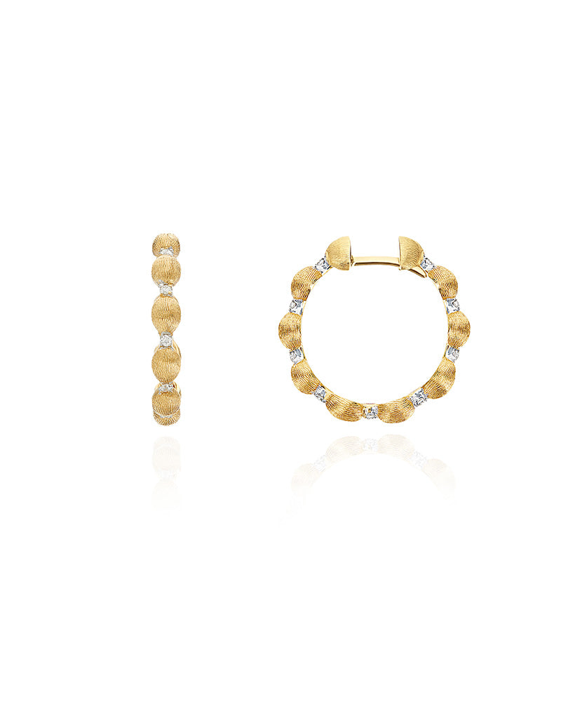 Nanis Orecchini a cerchio "DANCING ÉLITE" in oro e diamanti – Nanis Italian Jewels Economico