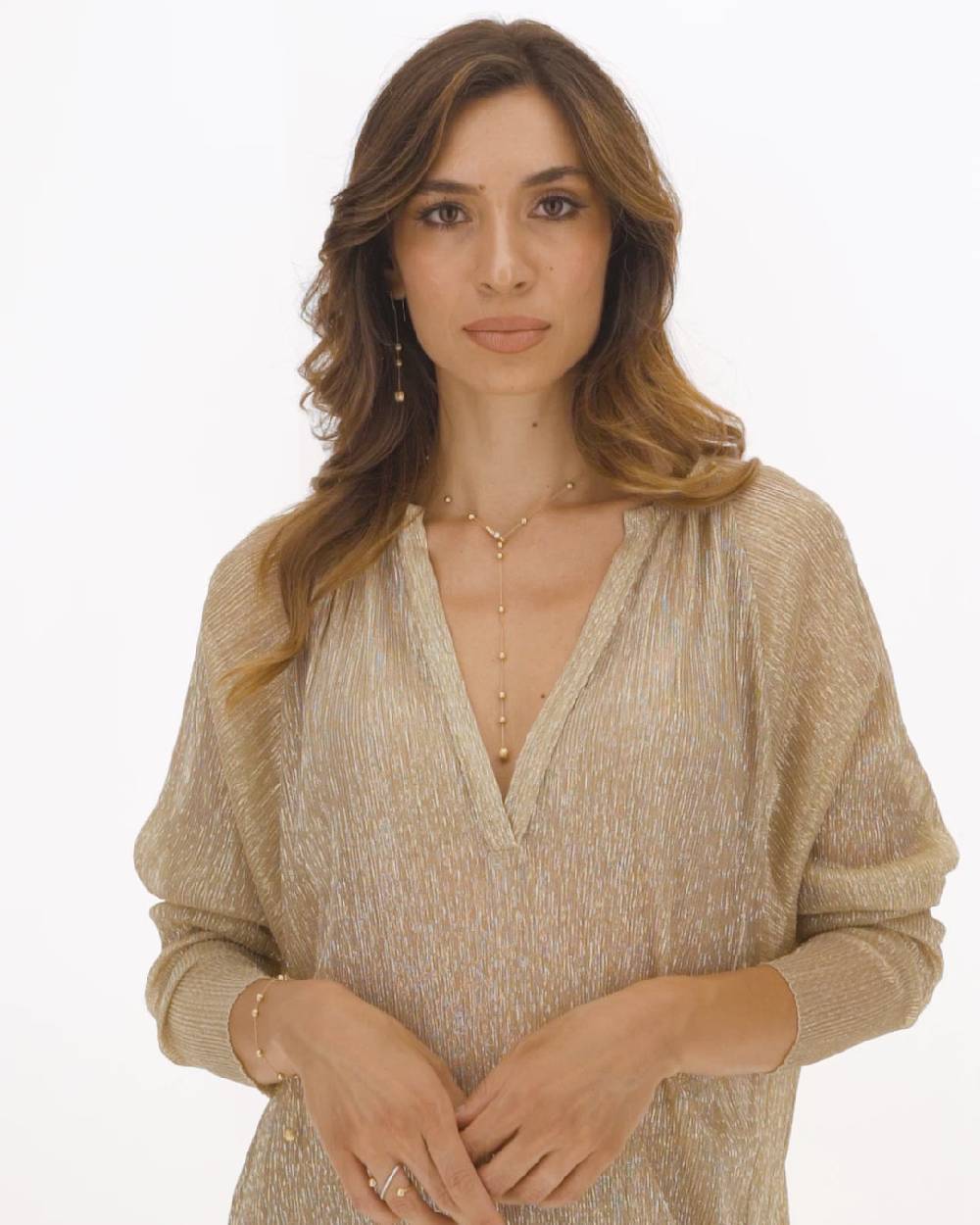 Nanis Collana lariat "SOFFIO" in oro, diamanti e acquamarina – Nanis Italian Jewels In Saldo
