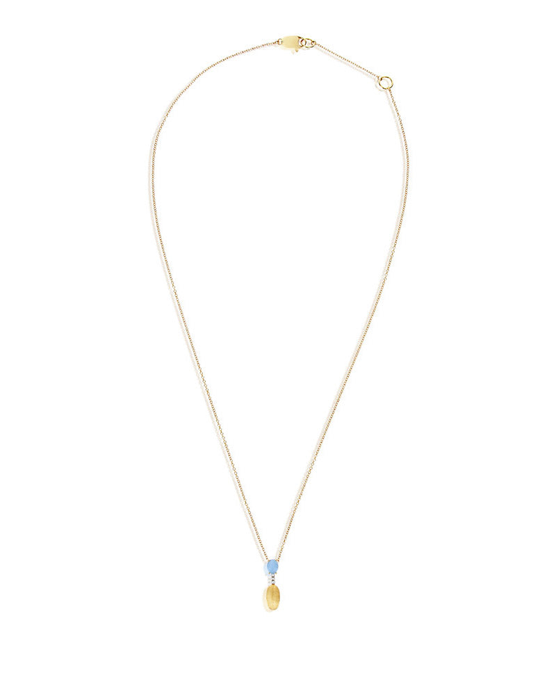 Nanis Collana "DANCING AZURE" pendente con ciondolo in oro, barrette di diam – Nanis Italian Jewels 2025