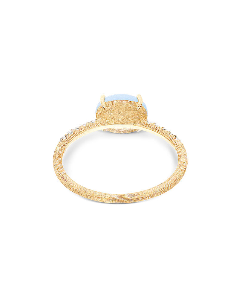Nanis Anello "DANCING AZURE" impilabile in oro, diamanti e acquamarina (medi – Nanis Italian Jewels Consegna Veloce