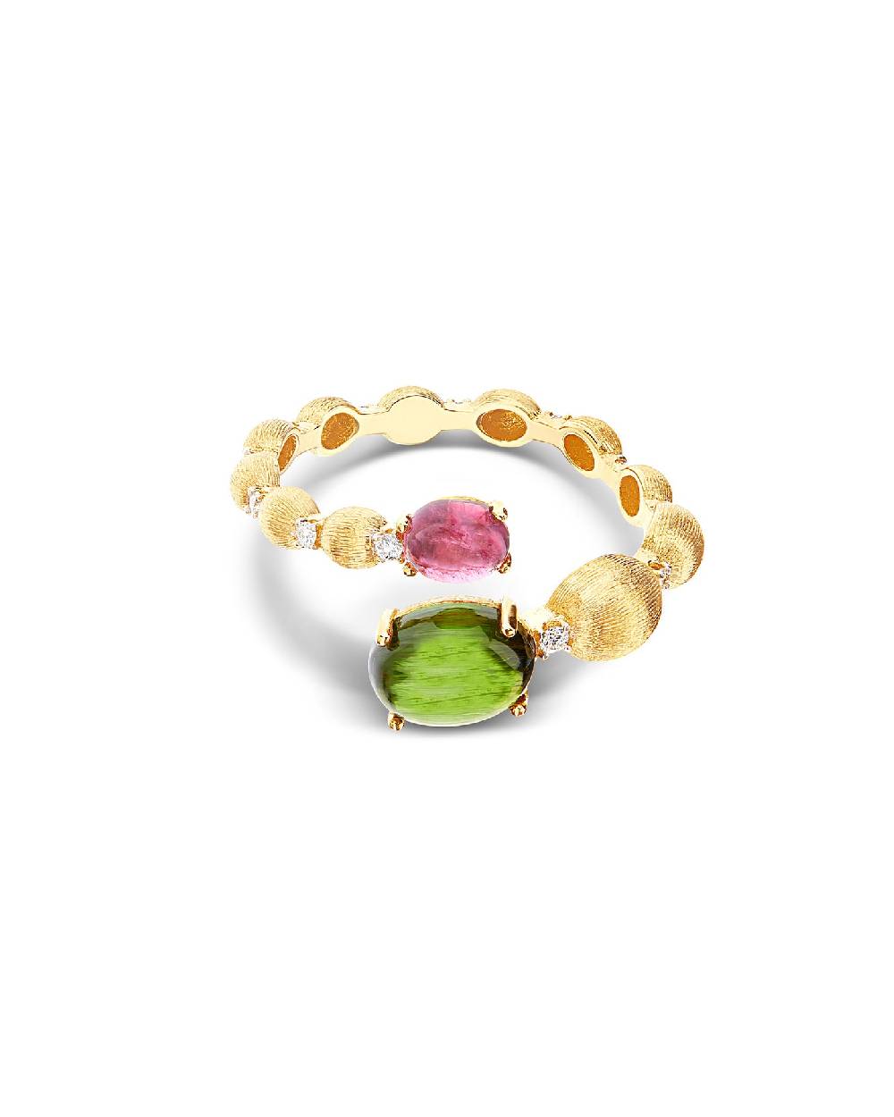 Nanis Anello contrariè "DANCING TOURMALINES" in oro, diamanti, tormaline ros – Nanis Italian Jewels Economico