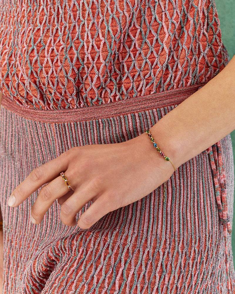 Nanis Bracciale "DANCING TOURMALINES" in oro, diamanti e tormaline colorate – Nanis Italian Jewels Saldi