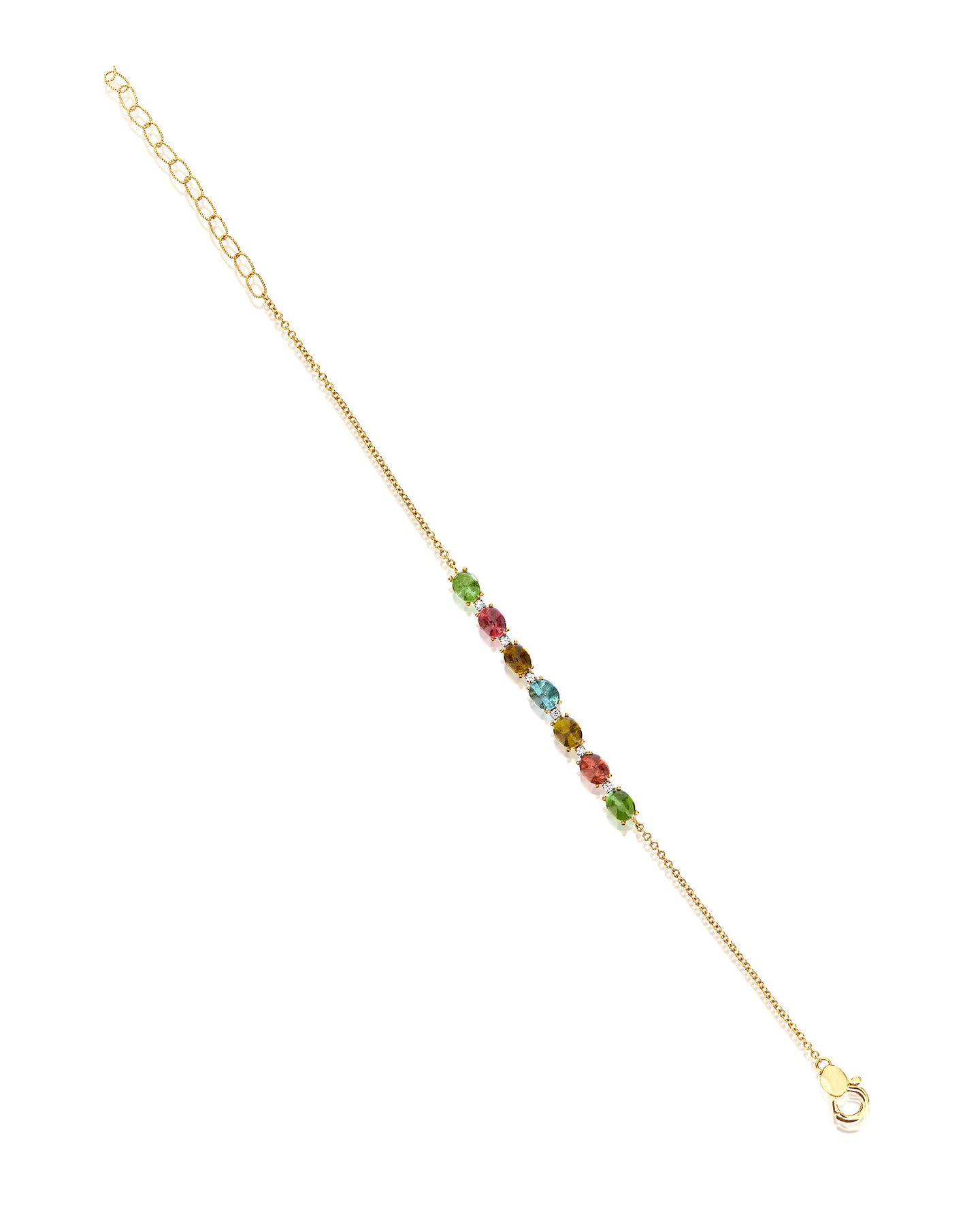 Nanis Bracciale "DANCING TOURMALINES" in oro, diamanti e tormaline colorate – Nanis Italian Jewels Saldi