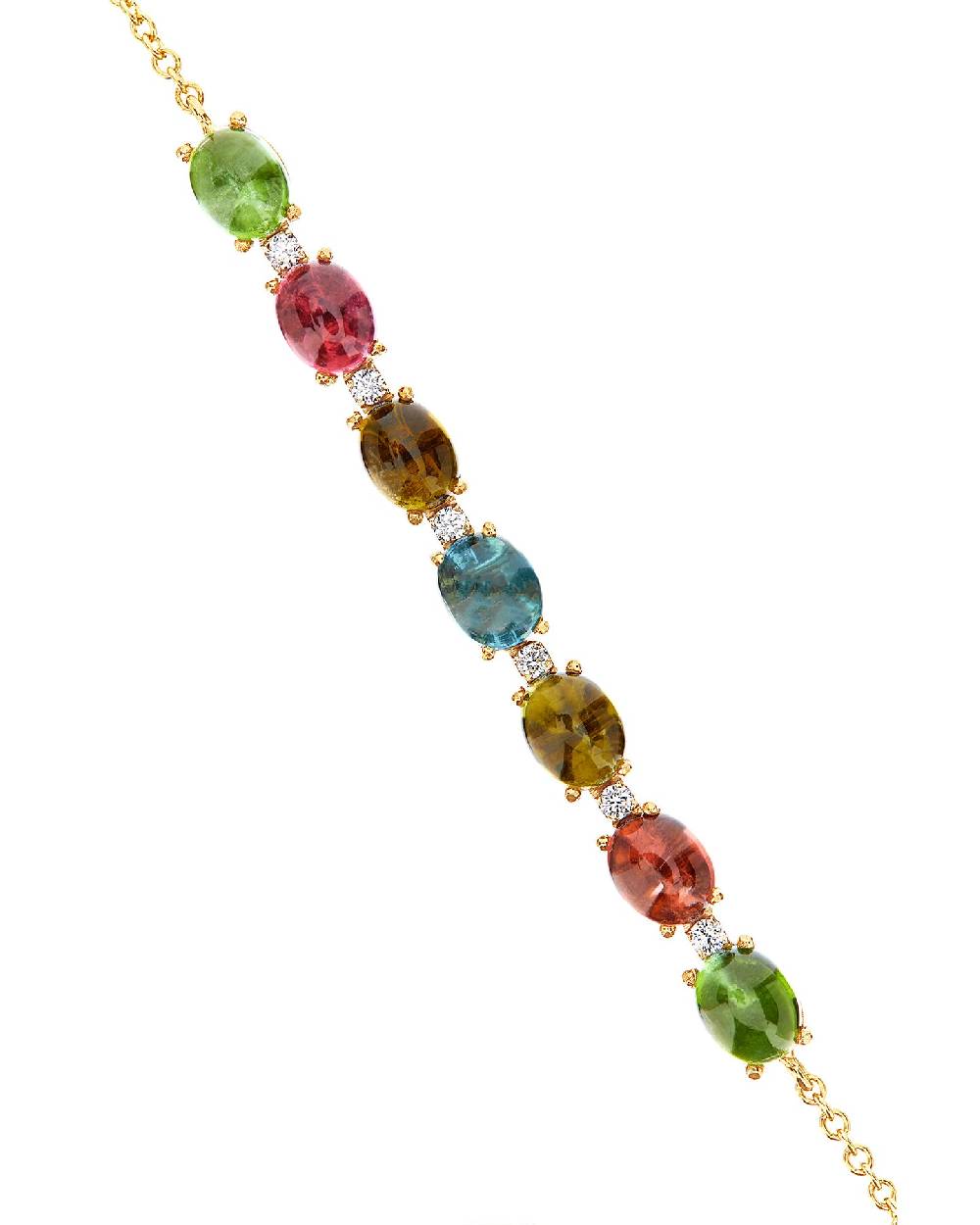 Nanis Bracciale "DANCING TOURMALINES" in oro, diamanti e tormaline colorate – Nanis Italian Jewels Saldi
