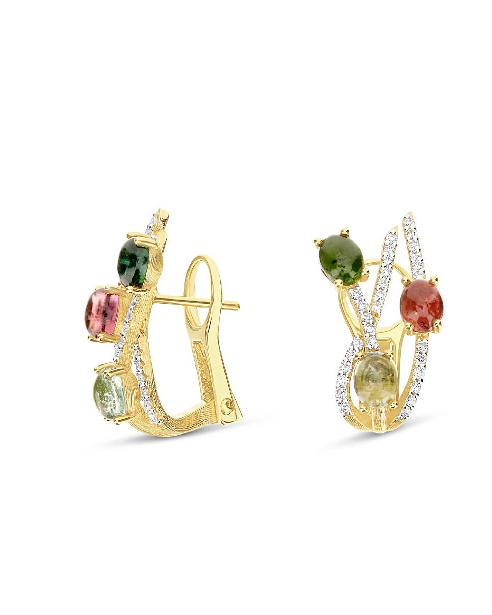 Nanis Orecchini "DANCING TOURMALINES" in oro e tormaline colorate – Nanis Italian Jewels Offerte