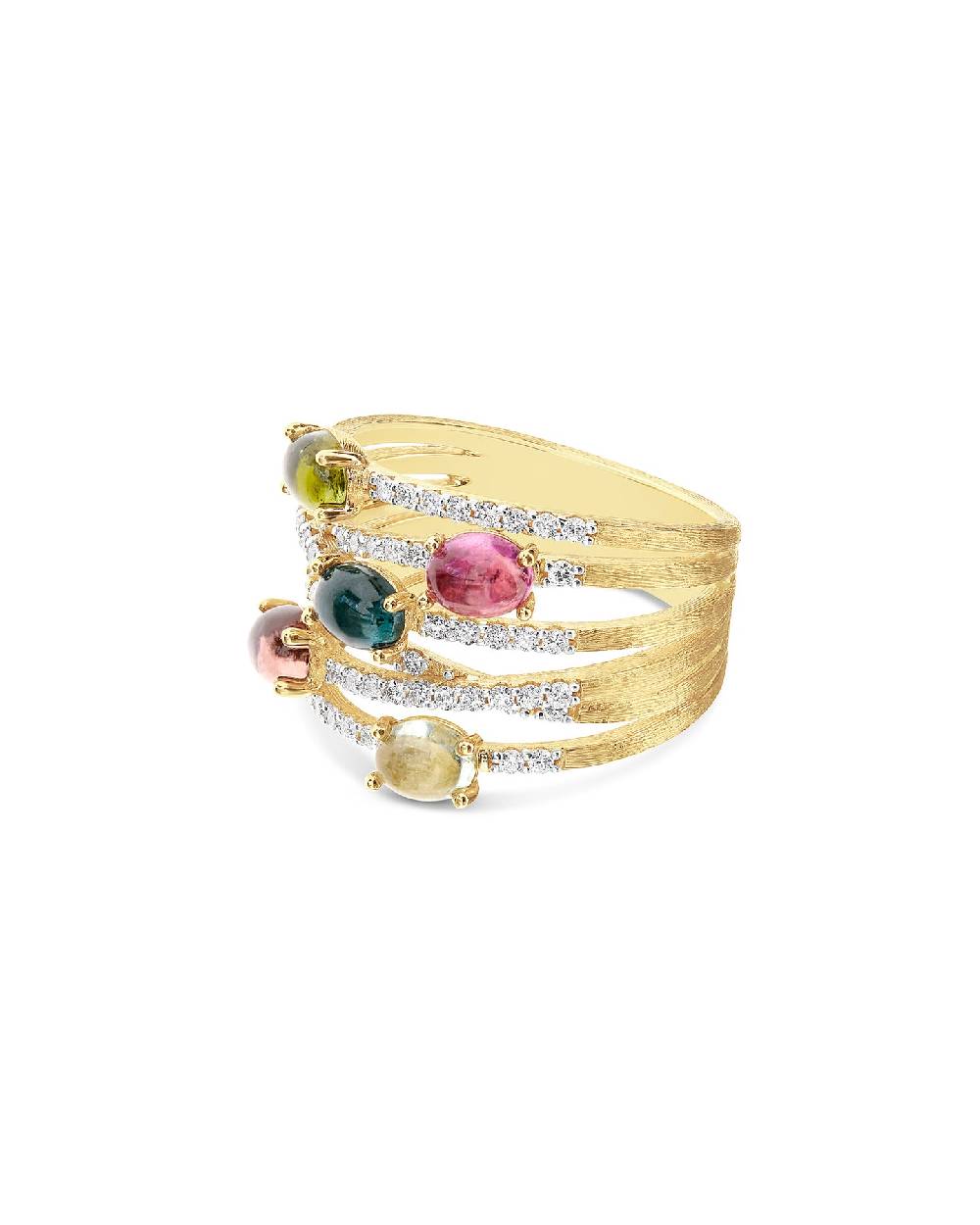 Nanis Anello "DANCING TOURMALINES" in oro e tormaline colorate – Nanis Italian Jewels Hotsell