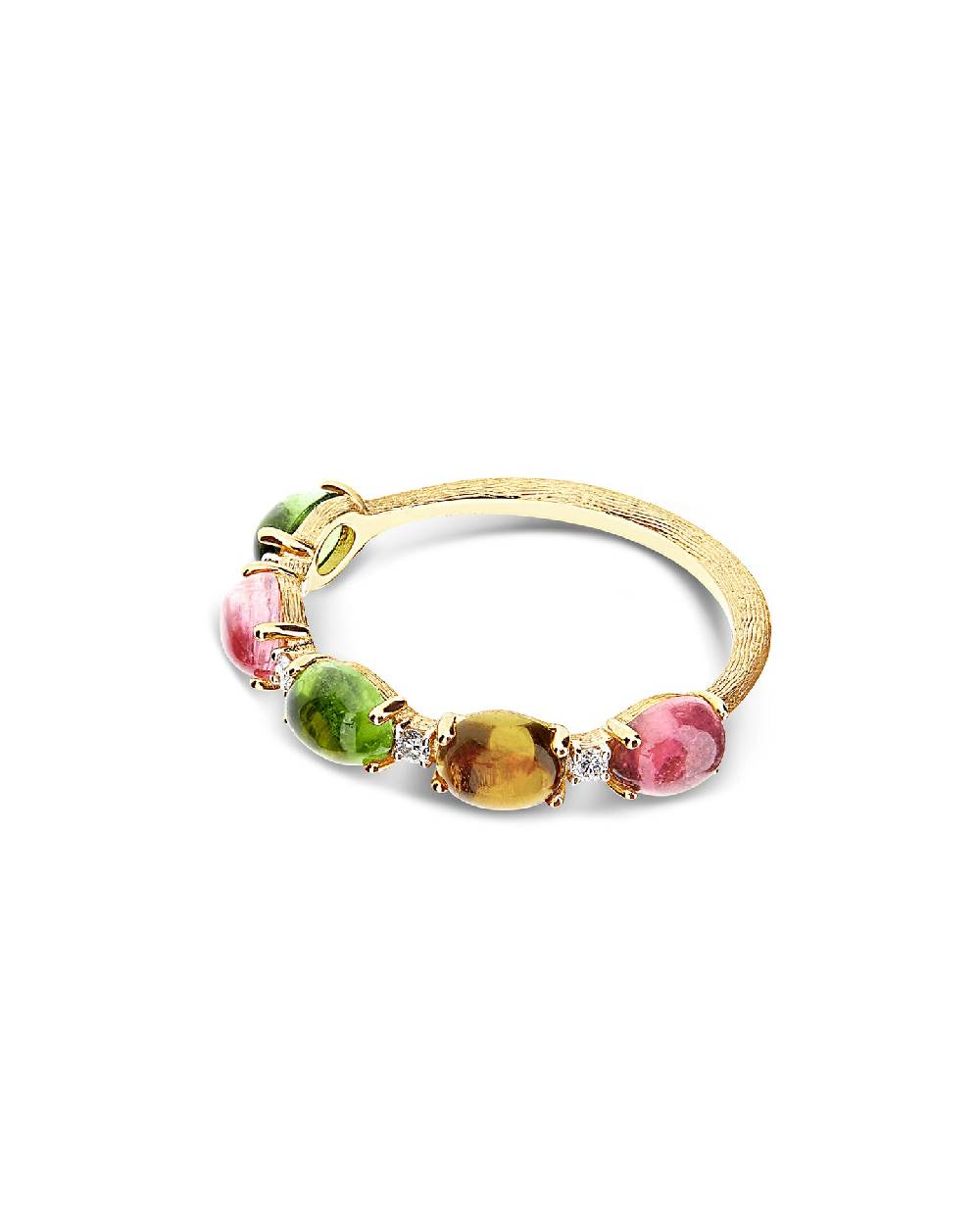 Nanis Anello "DANCING TOURMALINES" in oro, diamanti e tormaline colorate – Nanis Italian Jewels Vendita Economica