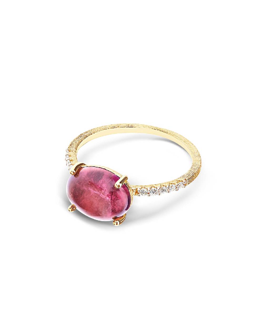 Nanis Anello "DANCING TOURMALINES" in oro, diamanti e tormalina rosa (grande – Nanis Italian Jewels Saldi Di Fabbrica