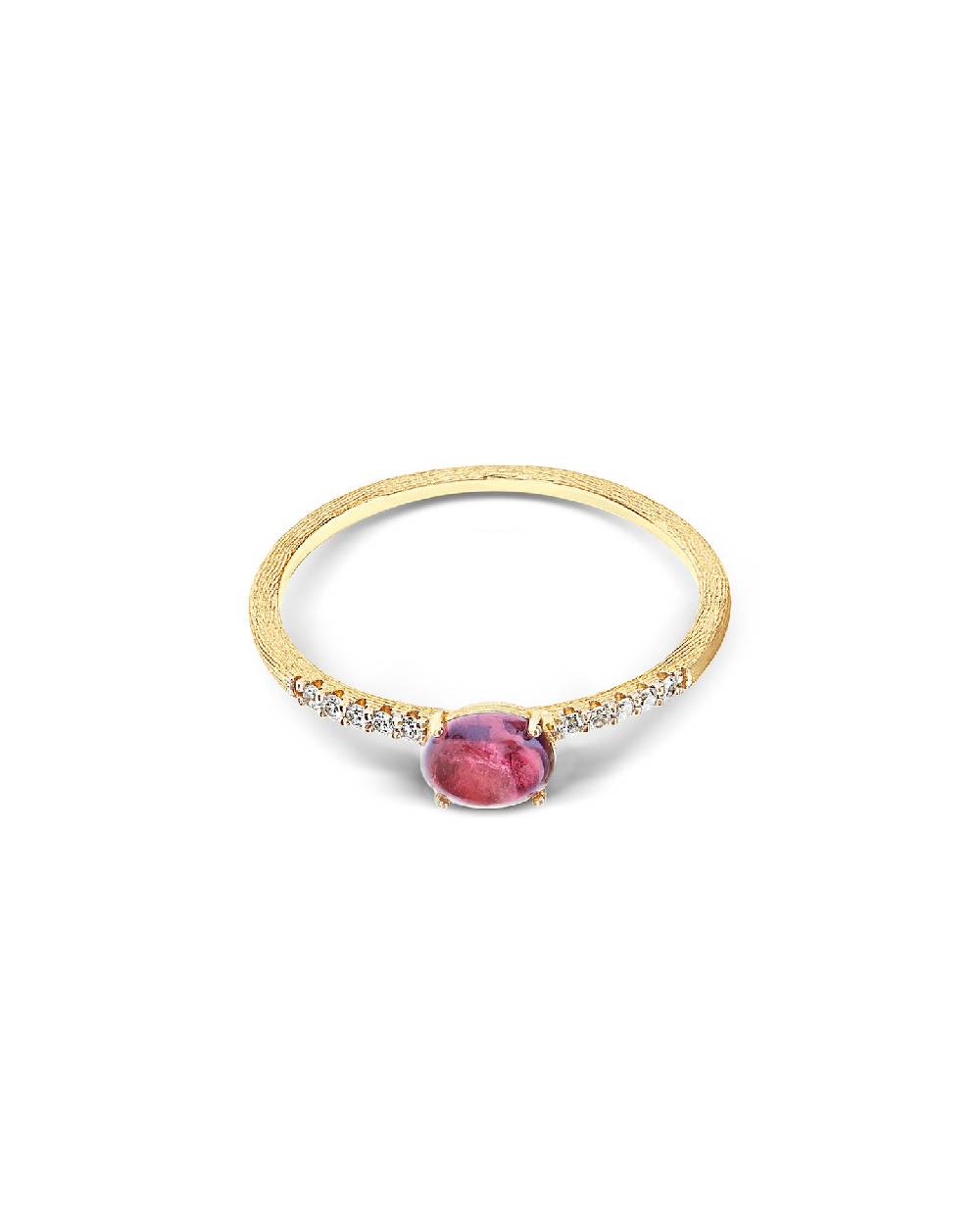 Nanis Anello "DANCING TOURMALINES" in oro, diamanti e tormalina rosa (piccol – Nanis Italian Jewels Vendite Flash
