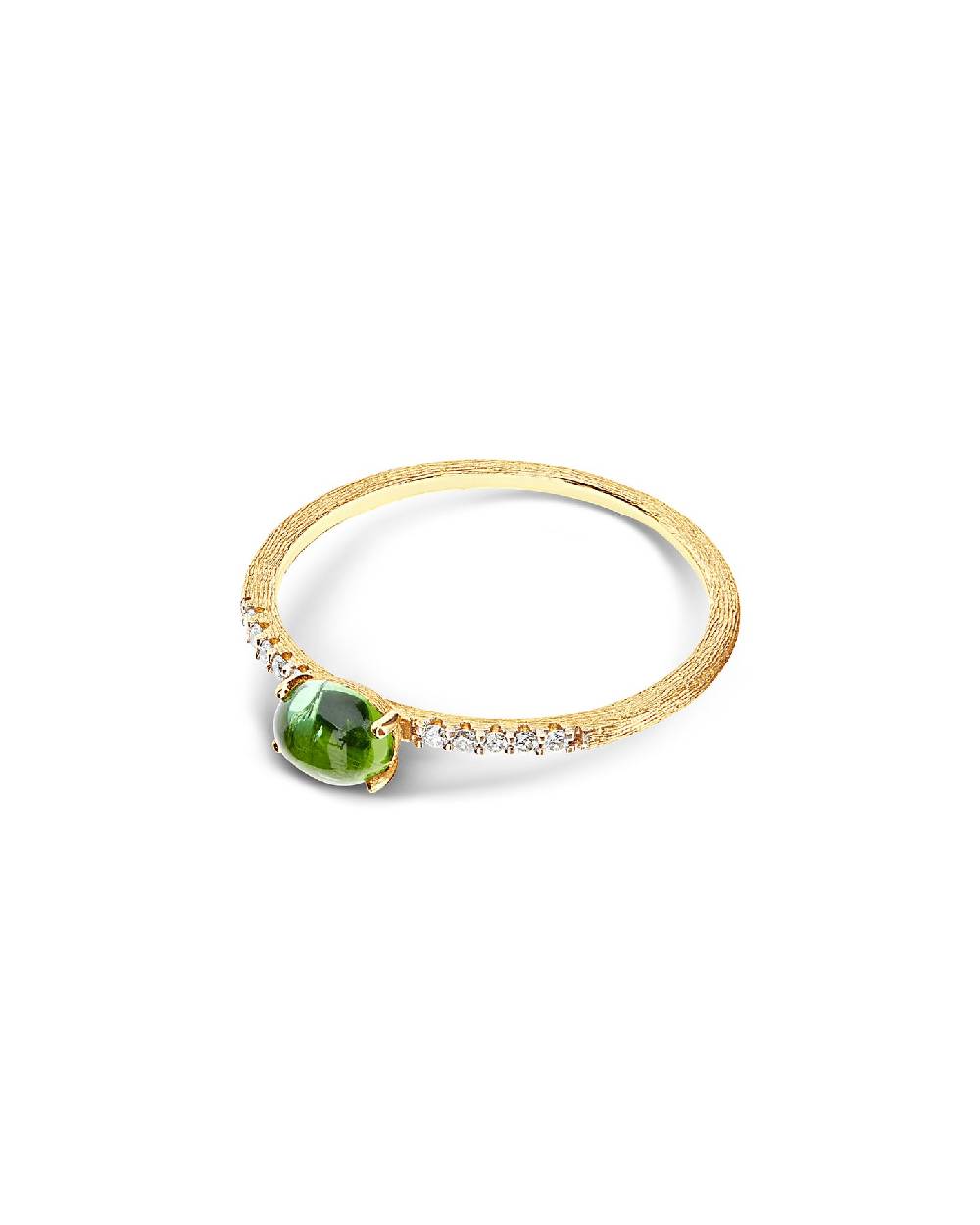 Nanis Anello "DANCING TOURMALINES" in oro, diamanti e tormalina verde (picco – Nanis Italian Jewels Nuova