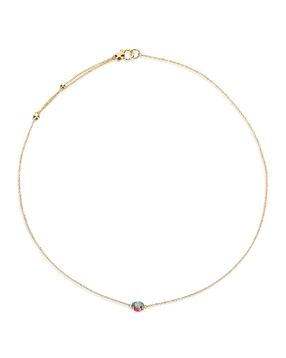 Nanis Choker cabochon "DANCING TOURMALINES" in oro e doppia tormalina colora – Nanis Italian Jewels 2025