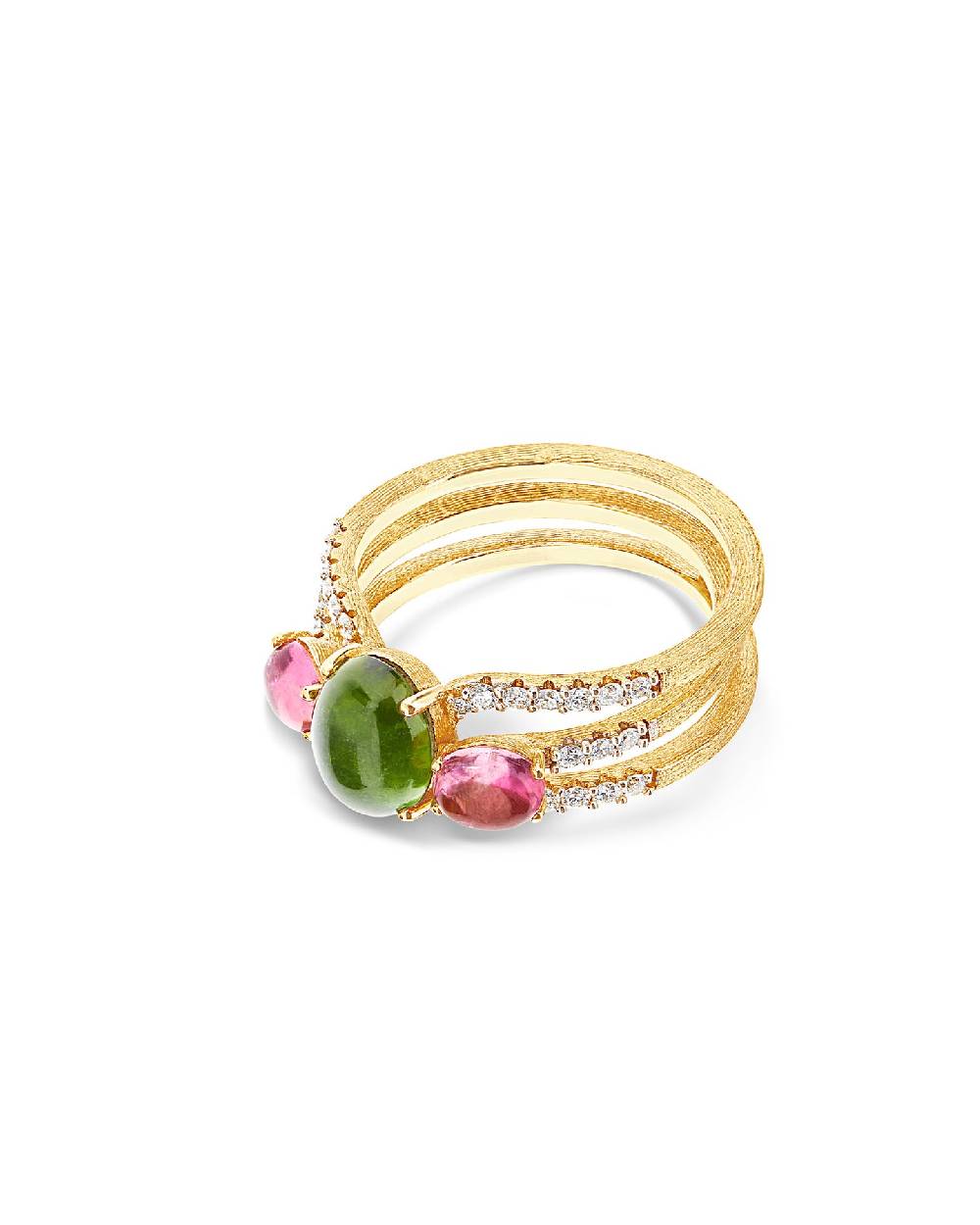 Nanis Anello "DANCING TOURMALINES" scomponibile in oro, diamanti, tormaline – Nanis Italian Jewels Negozio