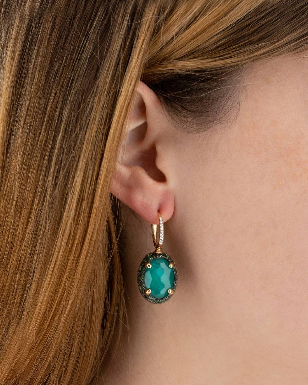 Nanis Orecchini CILIEGINE "DANCING REVERSE" double face in oro, diamanti, ts – Nanis Italian Jewels Saldi