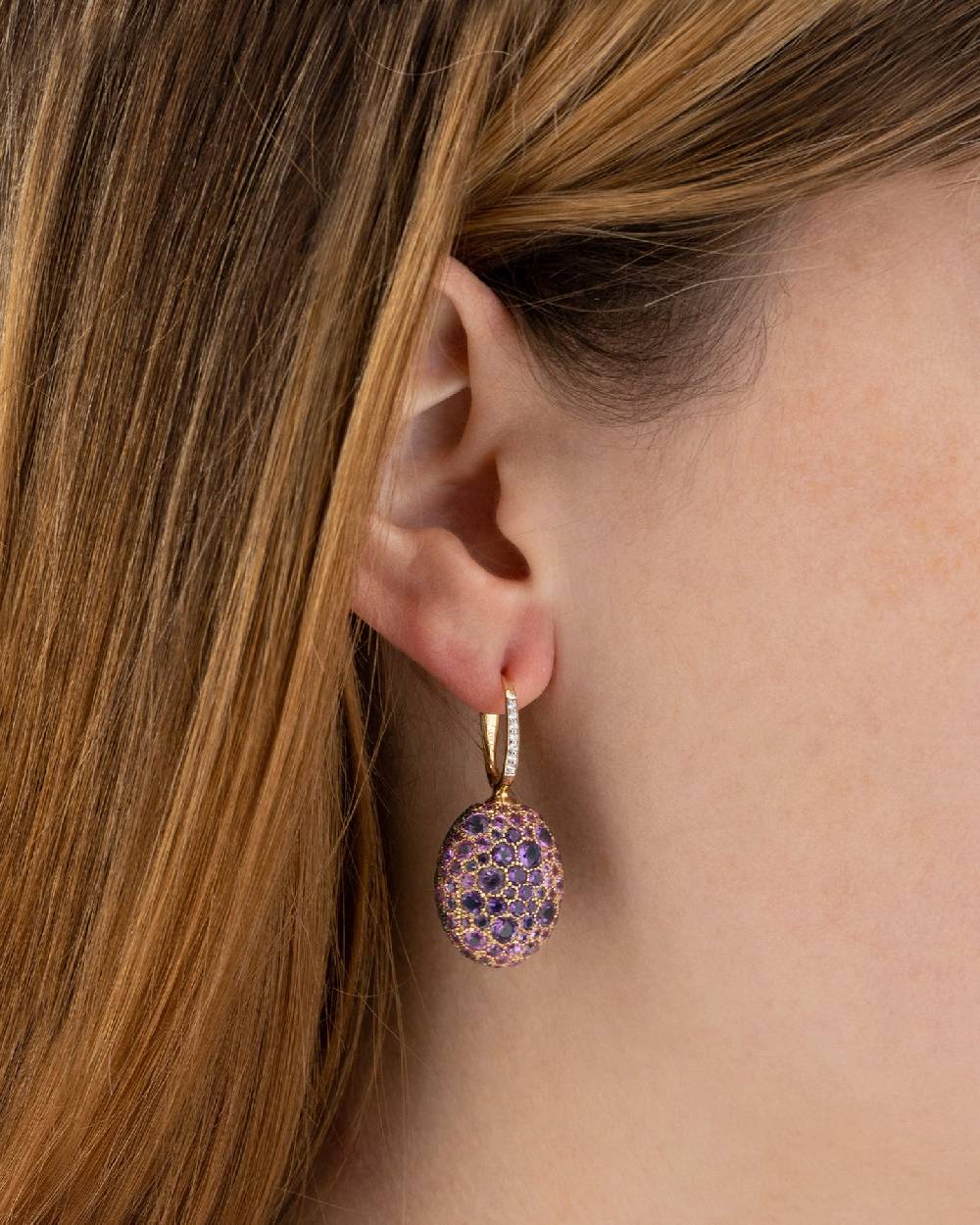 Nanis Orecchini CILIEGINE "DANCING REVERSE" double face in oro, diamanti, ts – Nanis Italian Jewels Saldi