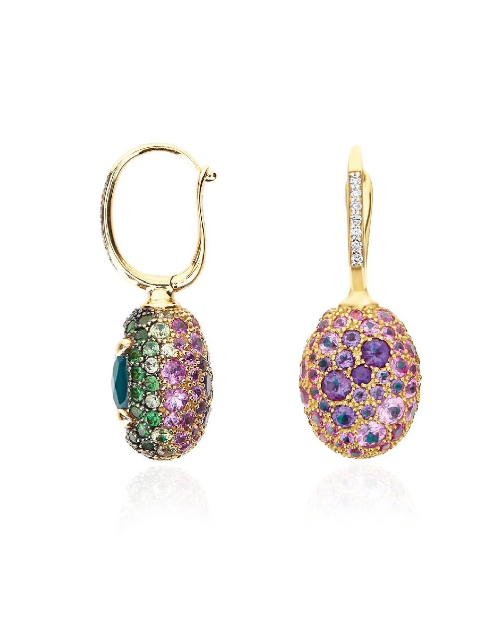 Nanis Orecchini CILIEGINE "DANCING REVERSE" double face in oro, diamanti, ts – Nanis Italian Jewels Offerte