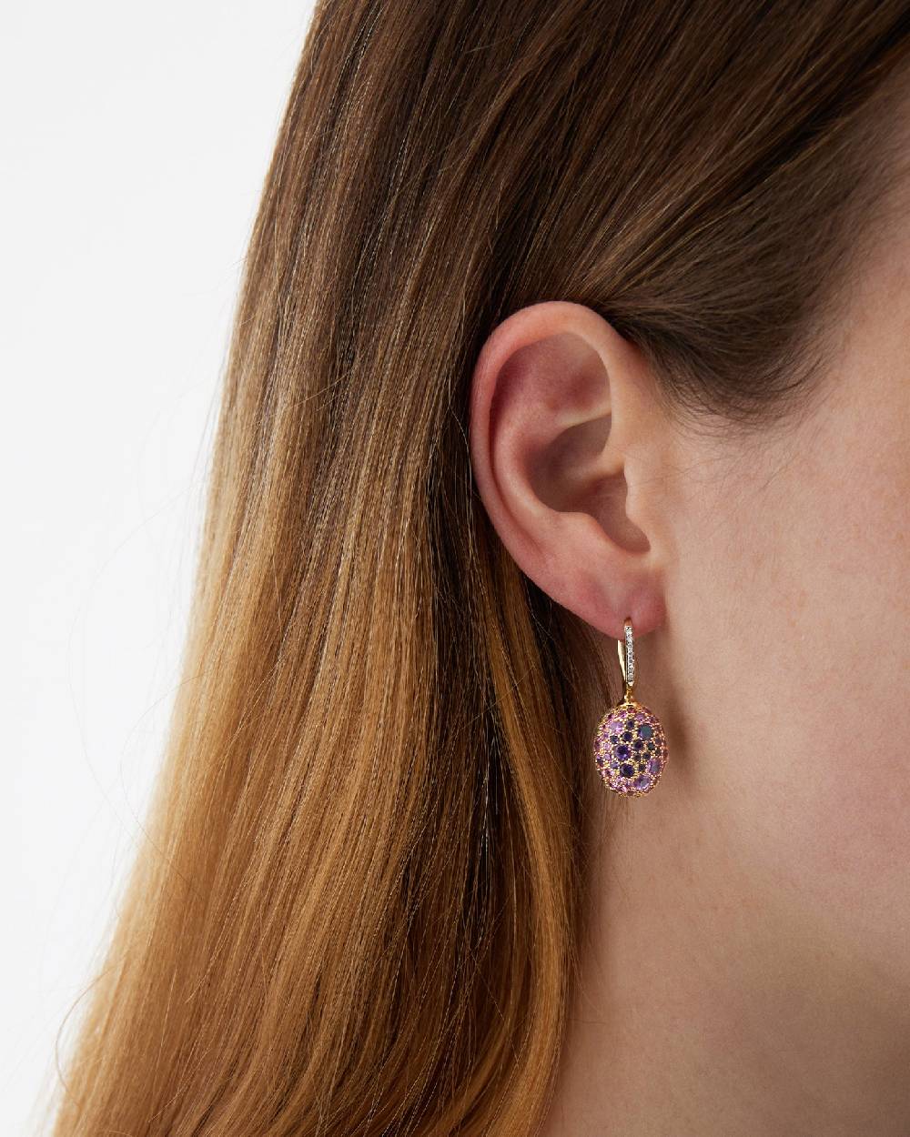 Nanis Orecchini CILIEGINE "DANCING REVERSE" double face in oro, diamanti, ts – Nanis Italian Jewels Offerte